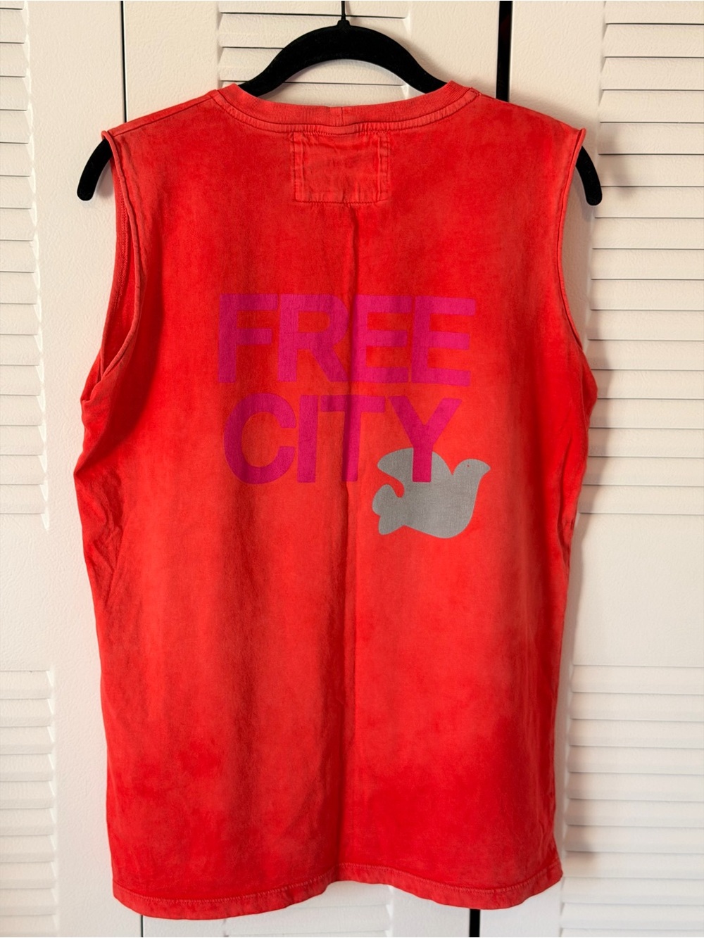 FREECITY Dove Cutoff Tank in Redlight - Picture 4 of 7
